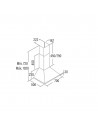 Campana Decorativa - Cata Omega 700 WH /M, 70cm, 72 dB, Blanco
