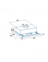 Campana Telescópica - Cata TFH 6430 X, 60cm, 57 dB, 395 m³/h, Motor Brushless, Inox