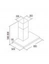 Campana Decorativa - Cata ST-7000 X, 70cm,  62 dB, 302 m³/h, Inox