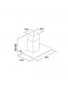 Campana Decorativa - Cata ST-9000 X, 90cm,  62 dB, 302 m³/h, Inox
