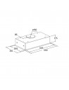 Campana Grupo Filtrante - Cata GCB 55 X, 55cm,  66 dB, 371 m³/h, Inox