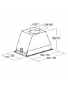 Campana Grupo Filtrante - Cata GL 75 X /D, 79,2 cm, 65 dB, 820m3/h Inox