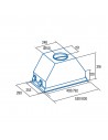 Campana Grupo Filtrante - Cata GCX 83 SD, 90 cm, 65 dB, 750 m³/h, Inox