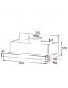 Campana Telescópica  Cata TFB-5160 WH , 60 cm, 61 dB, bLANCO Campana Telescópica  Cata TFB-5160 WH , 60 cm, 61 dB, bLANCO