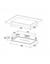 Campana Isla - Cata  Bennu Slim 1200 X/A , Acero Inox, 65dB, 560 m3/h, 120 cm