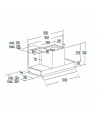Campana Grupo Filtrante - Cata CORONA X 100/B , 100cm, 65 dB, 850 m³/h, Inox
