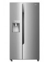 Frigorífico Americano - Hisense RS694N4TC2, Eficiencia A++, Inox, Dispensador de agua y hielo, No-Frost