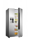 Frigorífico Americano - Hisense RS694N4TC2, Eficiencia A++, Inox, Dispensador de agua y hielo, No-Frost