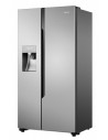 Frigorífico Americano - Hisense RS694N4TC2, Eficiencia A++, Inox, Dispensador de agua y hielo, No-Frost
