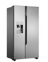 Frigorífico Americano - Hisense RS694N4TC2, Eficiencia A++, Inox, Dispensador de agua y hielo, No-Frost