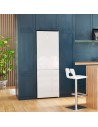 Combi Cecotec No Frost - 02426, Eficiencia D, Cristal Blanco, 1,85 metros
