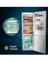 Combi Cecotec No Frost - 02426, Eficiencia D, Cristal Blanco, 1,85 metros