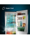 Combi Libre Instalación - CECOTEC CoolMarket 322, 185 cm, Eficiencia energética D, Cristal Negro