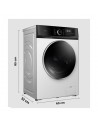 Lavadora Libre Instalación -  Cecotec Bolero DressCode 8500 , 8 kg, 1400 rpm, Motor Inverter Plus, Blanco