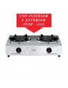 Hornillo de Gas - Vitrokitchen 265IN, 2 Fuegos, Natural