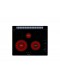 Placa Vitrocerámica - Vitrokitchen 301TGN, 4 Zonas, 60 cm, Negro, Sin Marco