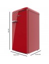 Mini Nevera - CECOTEC CoolMarket Origin 90, 90 L, Rojo