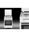 Cocina Gas - Vitrokitchen CB5530BB, 50 cm, 3 fuegos, Blanco
