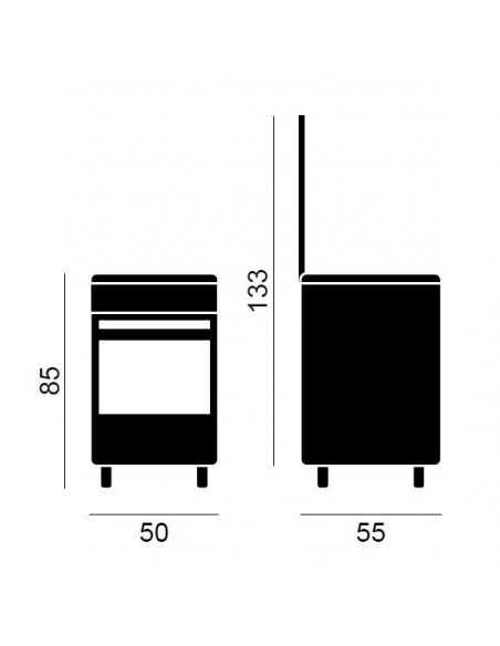 Cocina Gas - Vitrokitchen CB5530IB,...