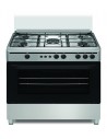 Cocina Gas - Vitrokitchen CB9060IN, 90 cm, 5 fuegos, Acero Inoxidable