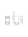 Cocina Gas - Vitrokitchen UN55IN, 54 cm, 4 fuegos, Acero Inoxidable Cocina Gas - Vitrokitchen UN55IN, 54 cm, 4 fuegos, Acero Inoxidable