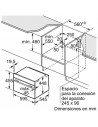 Microondas Integrable - Bosch CFA634GS1, Acero Inoxidable y negro