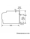Microondas Integrable - Bosch CFA634GS1, Acero Inoxidable y negro