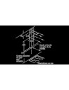 Campana Decorativa - Bosch DWB97FM50, Eficiencia B, Acero Inoxidable y negro, Vertical