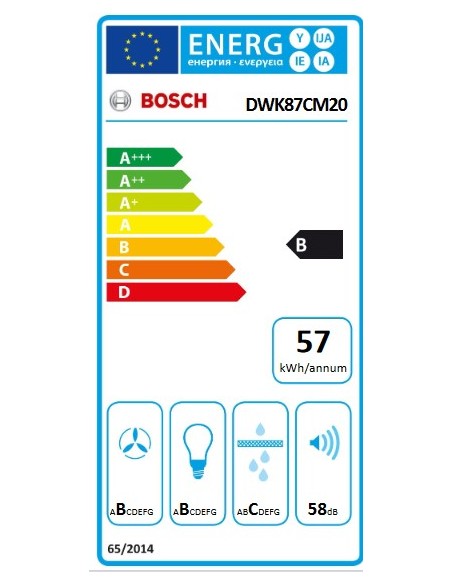 Campana Decorativa - Bosch DWK87CM20,...