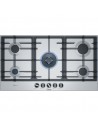 Placa Gas - Bosch PCR9A5B90, 5 Zonas, 90 cm, Acero Inoxidable, Sin Marco