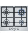 Placa Gas - Bosch PGH6B5B90, 4 Zonas, 60 cm, Acero Inoxidable, Sin Marco