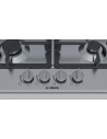 Placa Gas - Bosch PGH6B5B90, 4 Zonas, 60 cm, Acero Inoxidable, Sin Marco