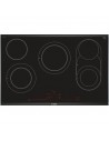Placa Vitrocerámica - Bosch PKM875DP1D, 5 Zonas, 80 cm, Negro, Acabado Premium
