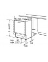 Lavavajillas Integrable - Bosch SMV41D10EU, 12 servicios, 48 dB, 60cm