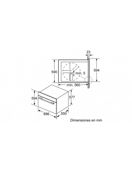 Horno Multifunción - Bosch VBD5780S0,...