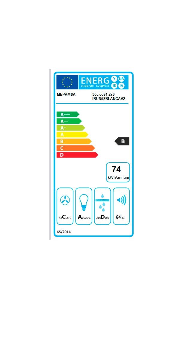 Etiqueta de Eficiencia Energética - 305.0691.276
