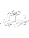 Campana Grupo Filtrante - MEPAMSA Secret Zero Gotas, 60 cm, Inox