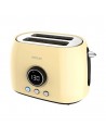 Tostador - Cecotec ClassicToast 8000 Yellow Double, Dos Tostadas, 800 W, Amarillo