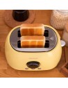 Tostador - Cecotec ClassicToast 8000 Yellow Double, Dos Tostadas, 800 W, Amarillo