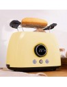 Tostador - Cecotec ClassicToast 8000 Yellow Double, Dos Tostadas, 800 W, Amarillo