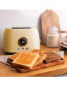 Tostador - Cecotec ClassicToast 8000 Yellow Double, Dos Tostadas, 800 W, Amarillo