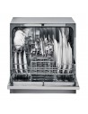 Lavavajillas Compacto - Candy CDCP 6S/E, 6 servicios, 51dB, 55 cm, Eficiencia F, Plata