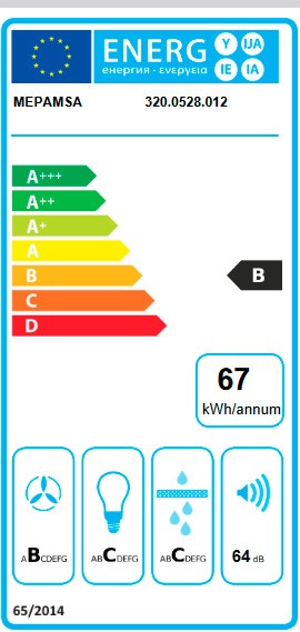 Etiqueta de Eficiencia Energética - 320.0710.378