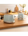Tostador - Cecotec Vintage 800 Light Blue, Dos Tostadas, 850 W, Azul