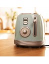 Tostador - Cecotec Vintage 800 Light Blue, Dos Tostadas, 850 W, Azul