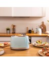 Tostador - Cecotec Vintage 800 Light Blue, Dos Tostadas, 850 W, Azul
