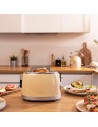 Tostador - Cecotec Vintage 800 Light Yellow, Dos Tostadas, 850 W, Amarillo