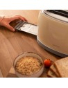 Tostador - Cecotec Vintage 800 Light Yellow, Dos Tostadas, 850 W, Amarillo