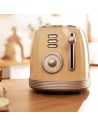 Tostador - Cecotec Vintage 800 Light Yellow, Dos Tostadas, 850 W, Amarillo