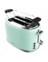 Tostador - Cecotec Toast&Taste 1000 Retro Double, Dos Tostadas, 980 W, Dos Ranuras, Verde